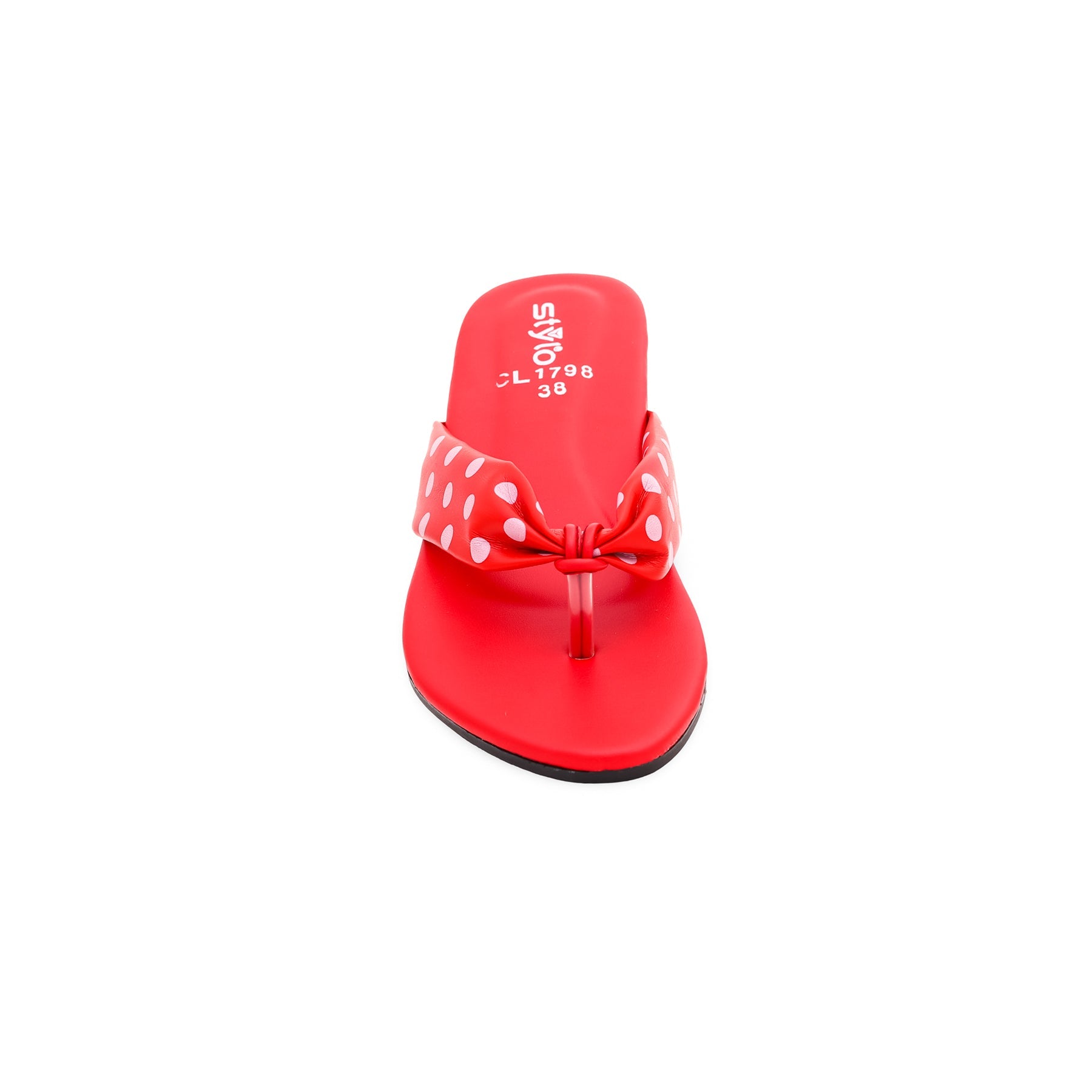 Red Casual Chappal CL1798