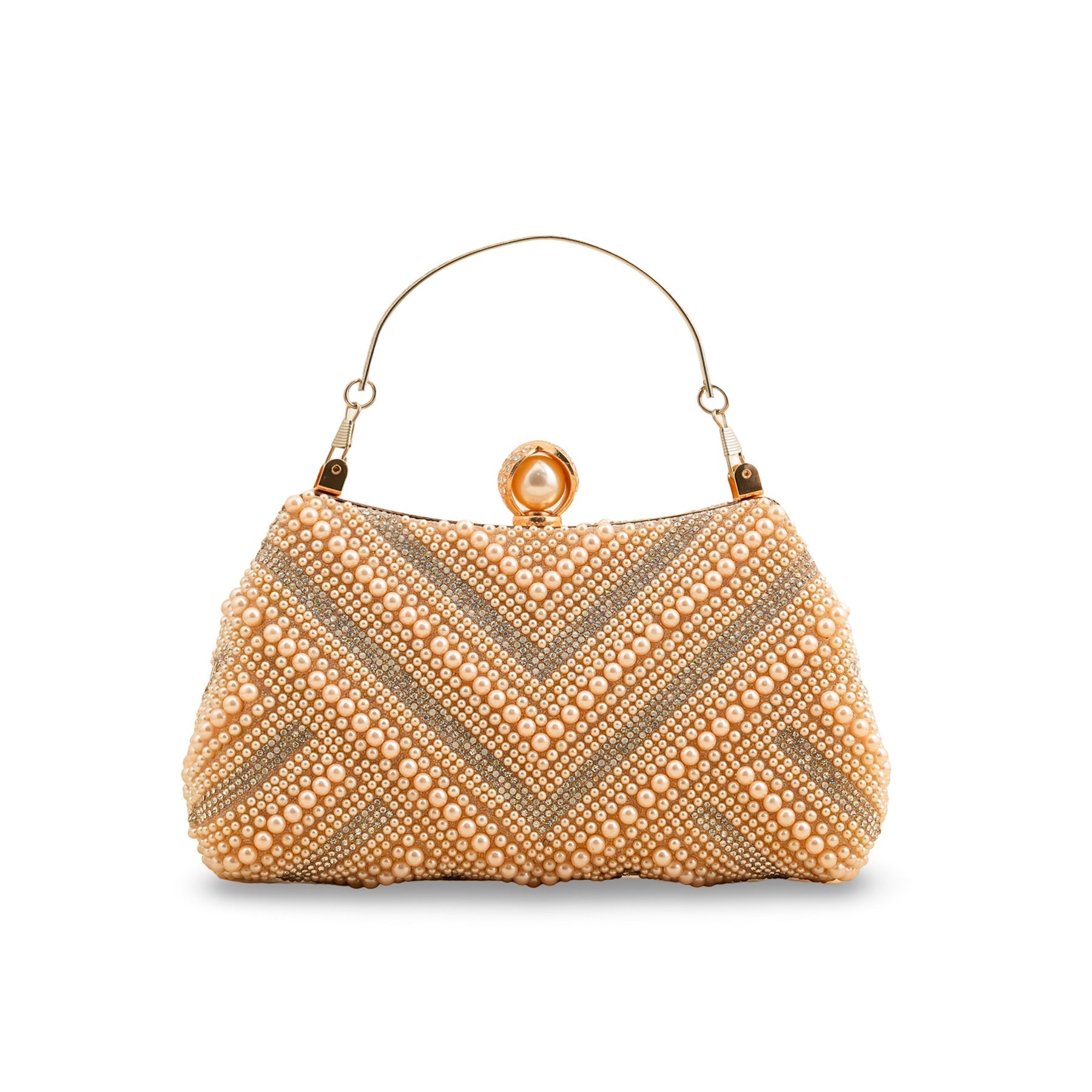 Mixed Striped Clutch - Pink main image 0