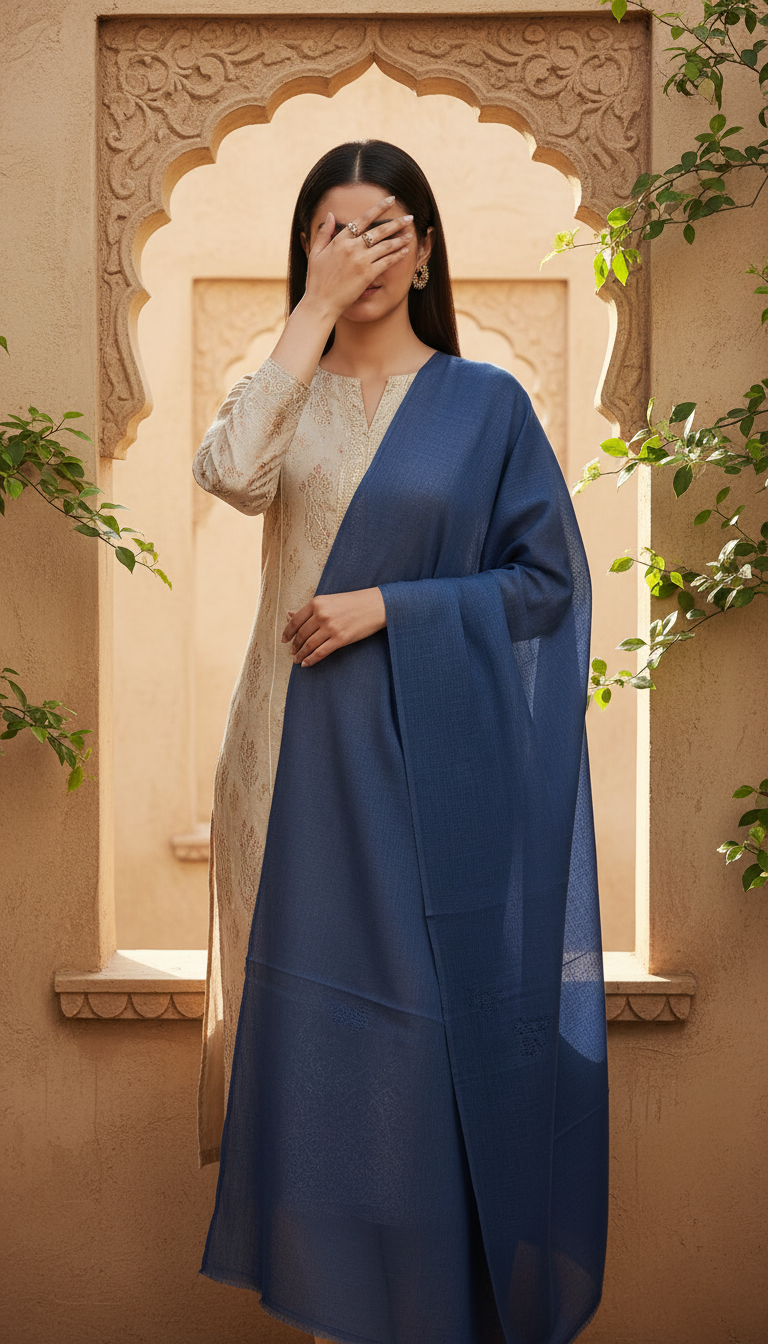 Blue Summer Stole PD6108