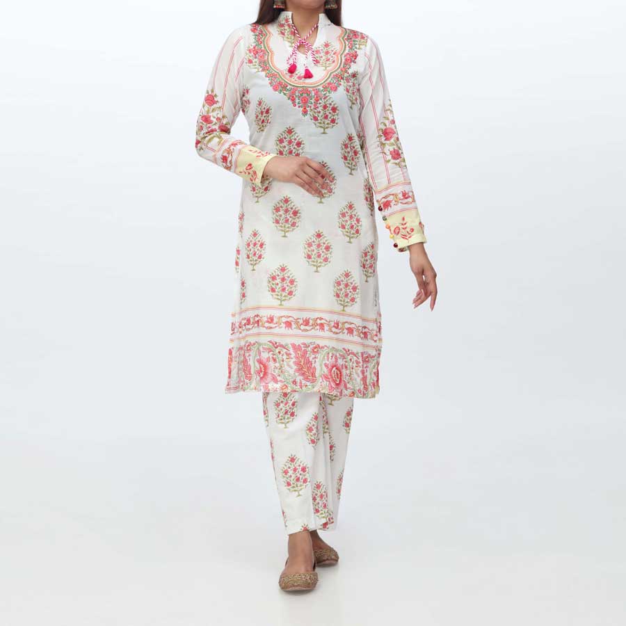 2PC- Embroidered Digital Printed Lawn Suit PS4179