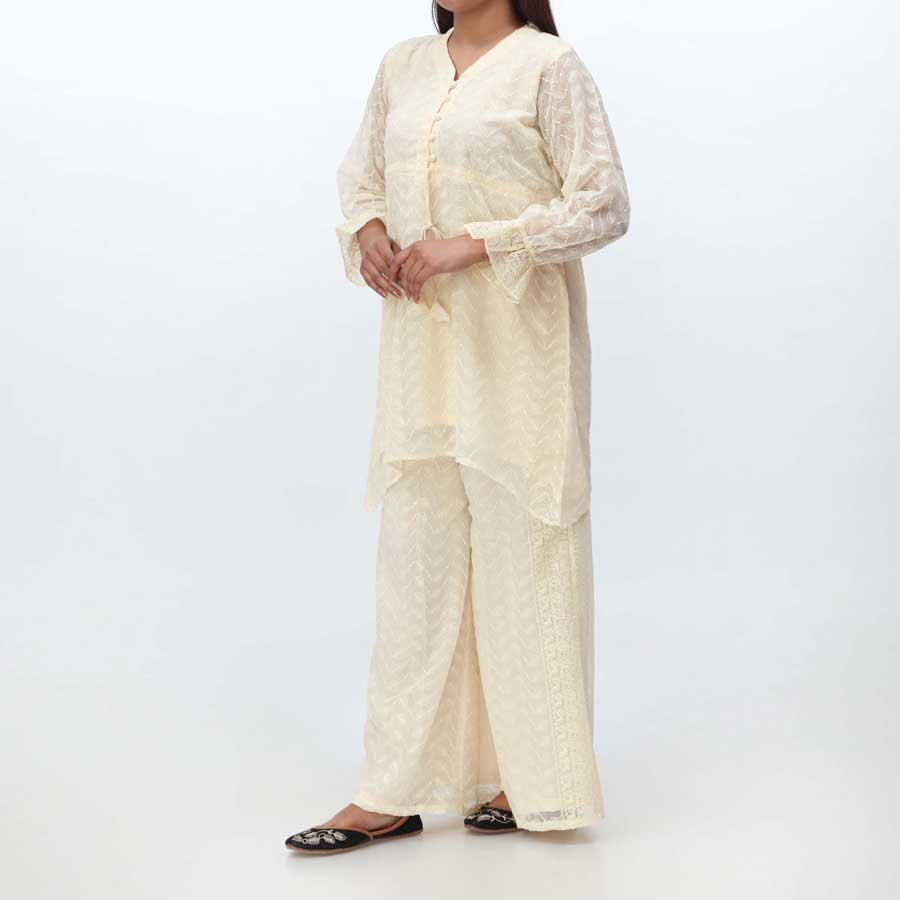 2PC- Embroidered Chiffon Suit PS4237