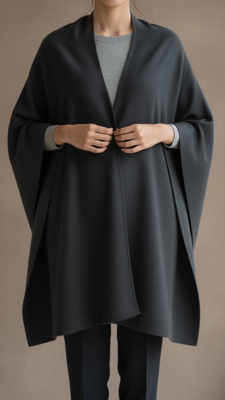Sophia Winter Cape Shawl Top