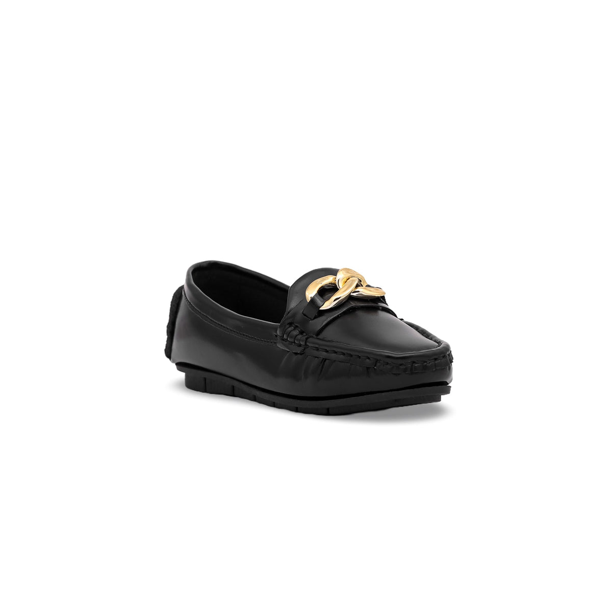 Girls Black Formal Moccasin KD0691 Stylo