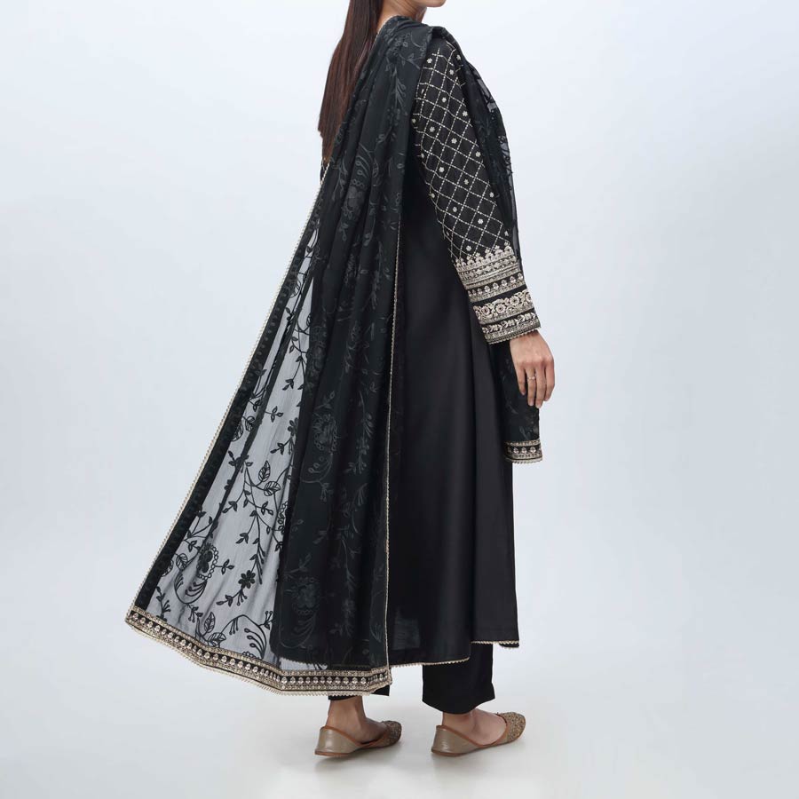Embroidered Viscose Suit-7090