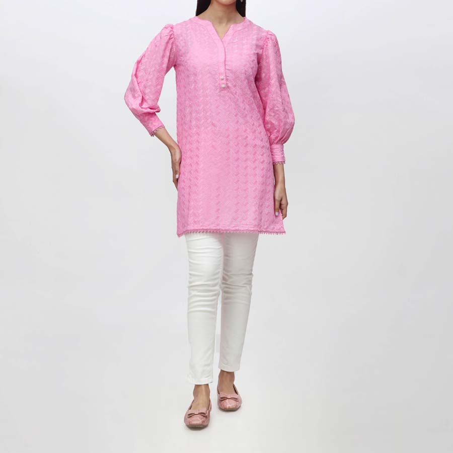 1PC- Embroidered Chicken Kari Top PS4077
