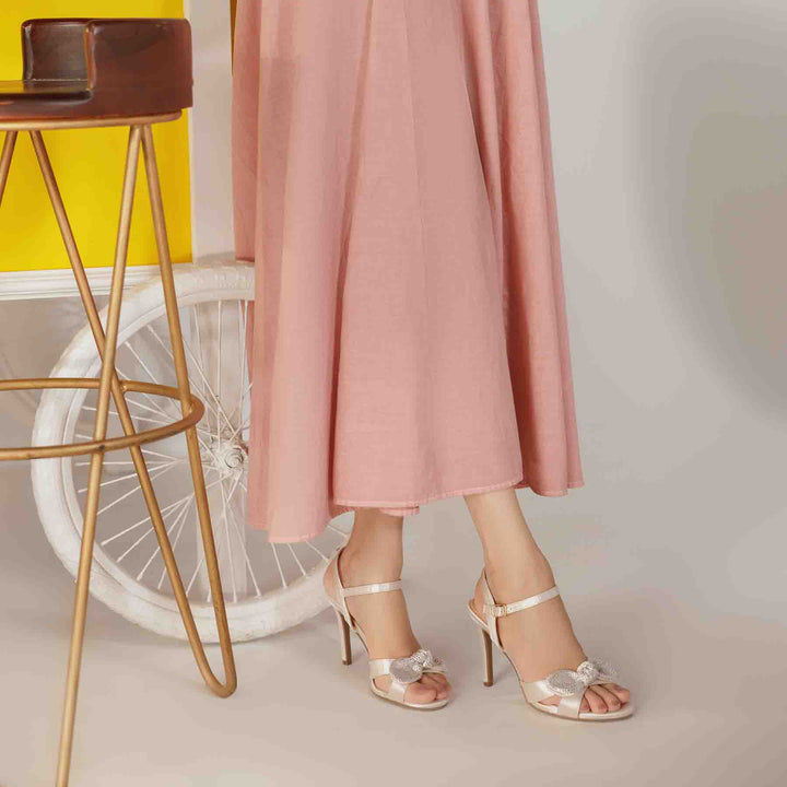 Beige Formal Sandal for Ladies