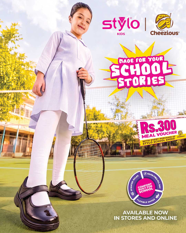 Boys Black Dual Strap School Shoes SK1172