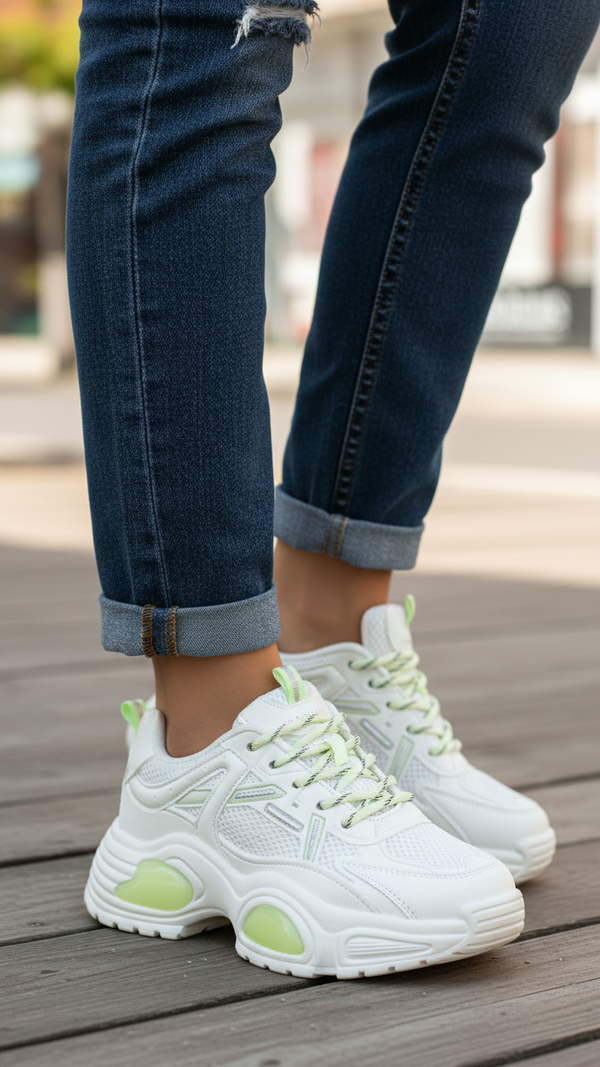 Green Casual Women Sneaker AT7339