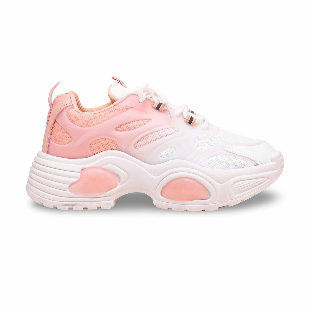 Casual Shoe Peach Rubber Shoes Fesfesfes Solid Color Breathable