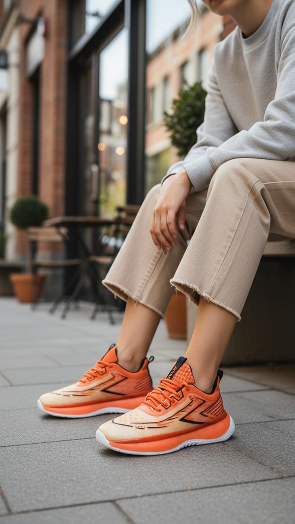 Orange Casual Sneaker AT7343