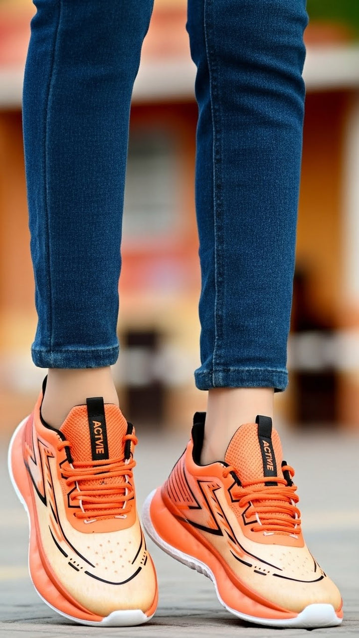 Orange Casual Sneaker AT7343