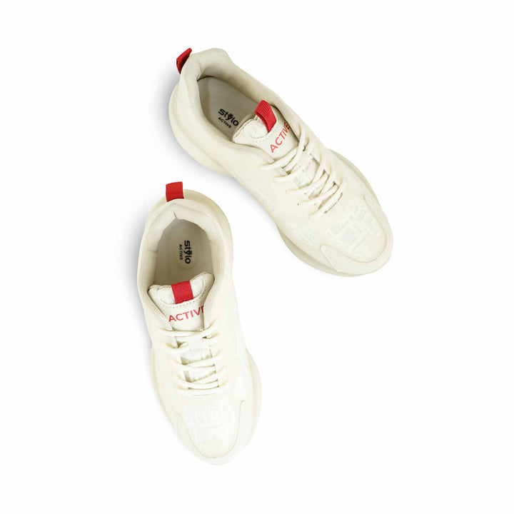 White Casual Sneaker For Women AT7347
