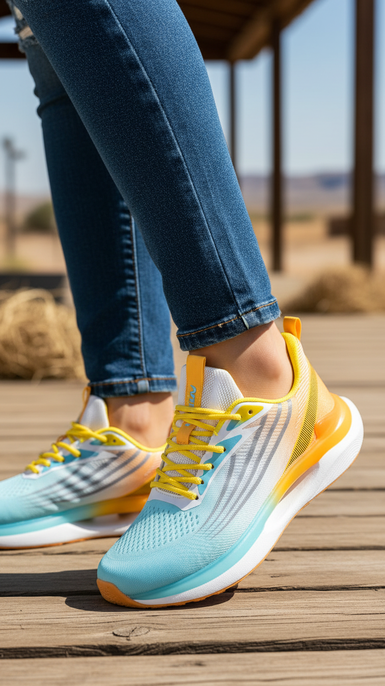 Yellow Casual Sneaker For Women AT7351