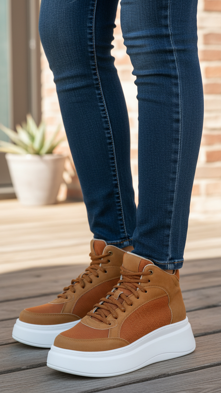 Brown Casual Women Sneaker AT7360