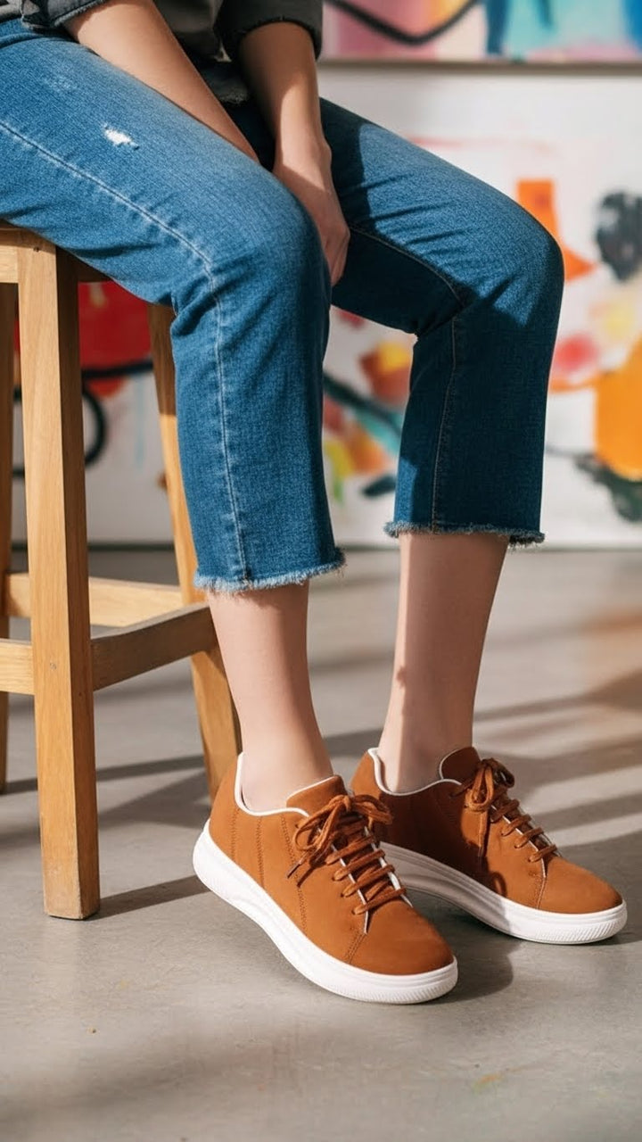 Mustard Casual Sneaker For Women AT7362