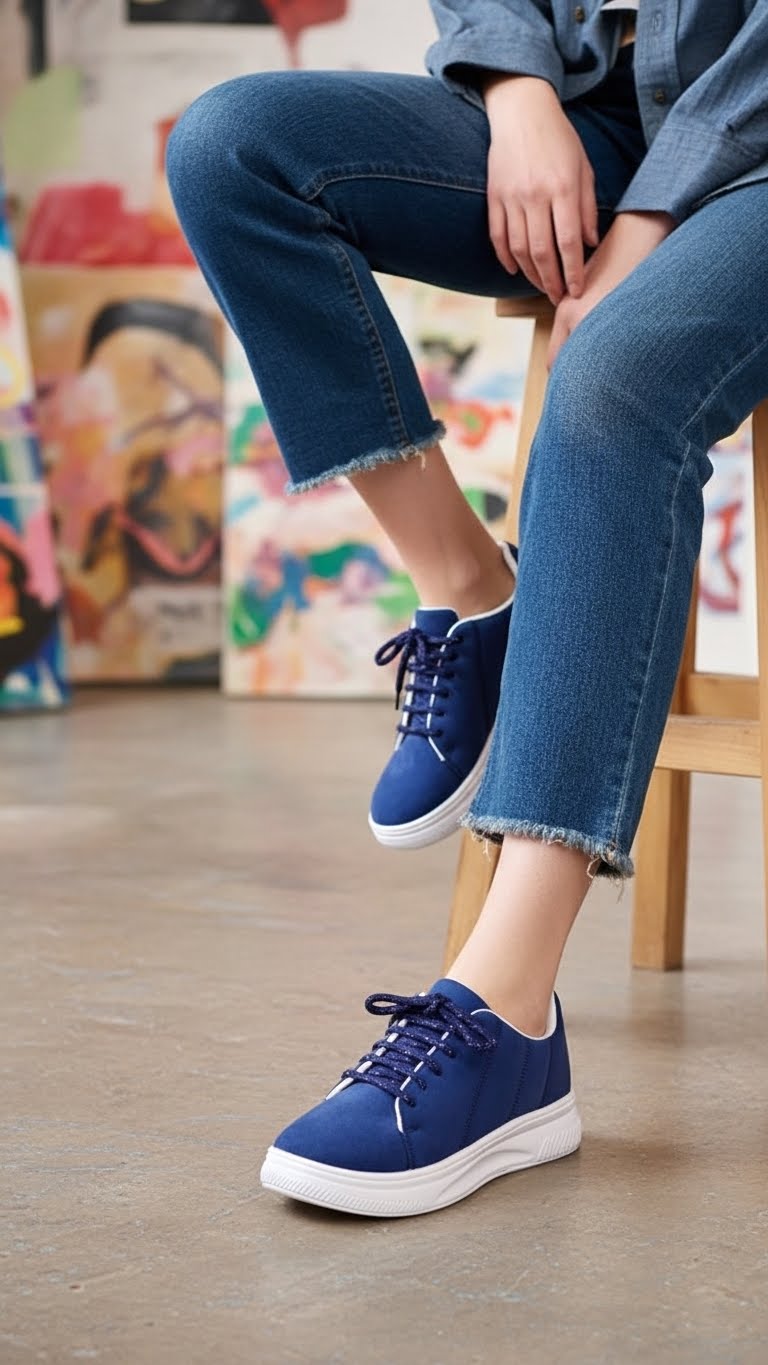 Navy Women Sneaker AT7362