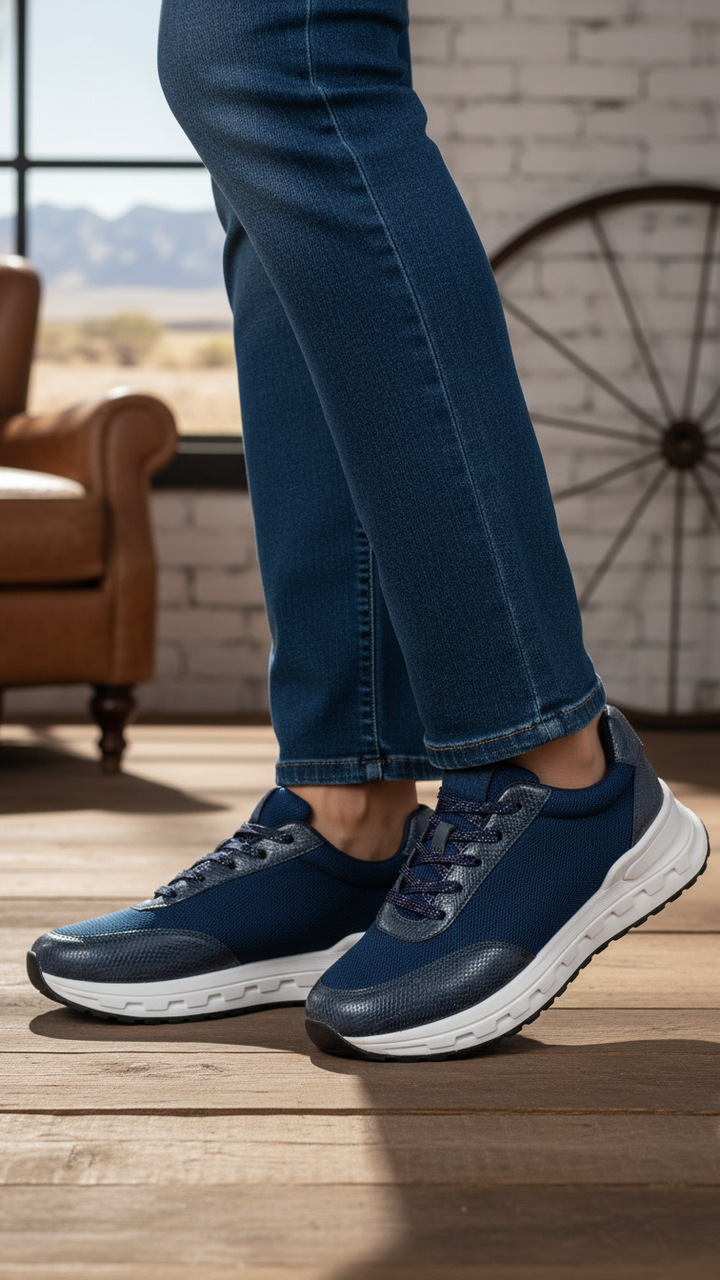 Navy Casual Sneaker For Women AT7372
