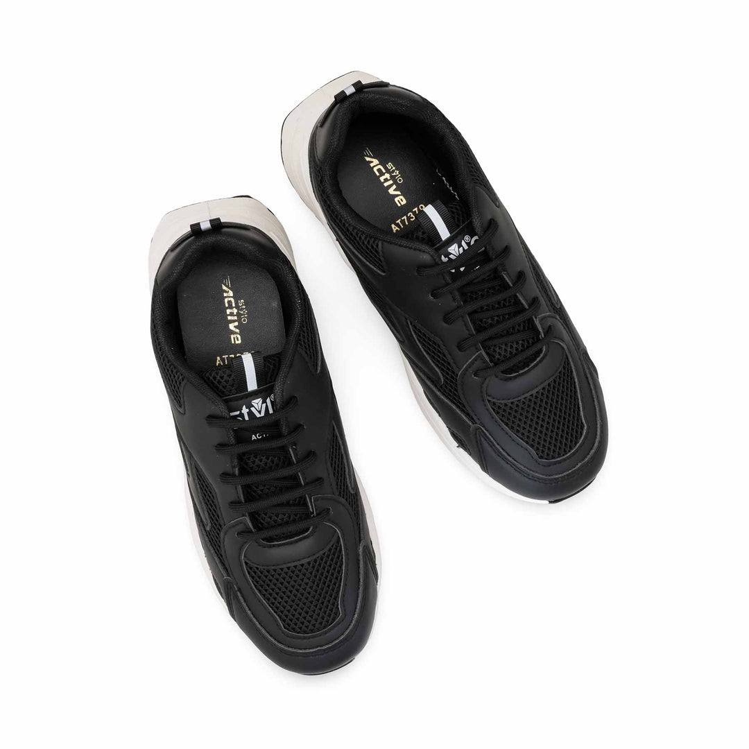 Black Casual Sneaker For Ladies AT7379