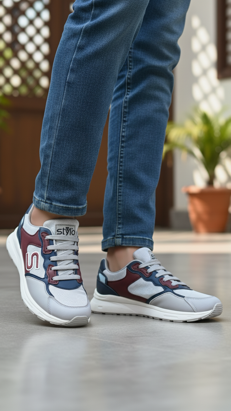 Grey Casual Sneaker For Ladies AT7384