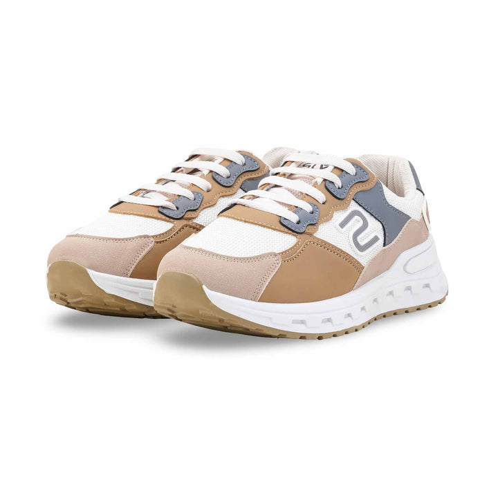 Beige Casual Sneaker For Women AT7384