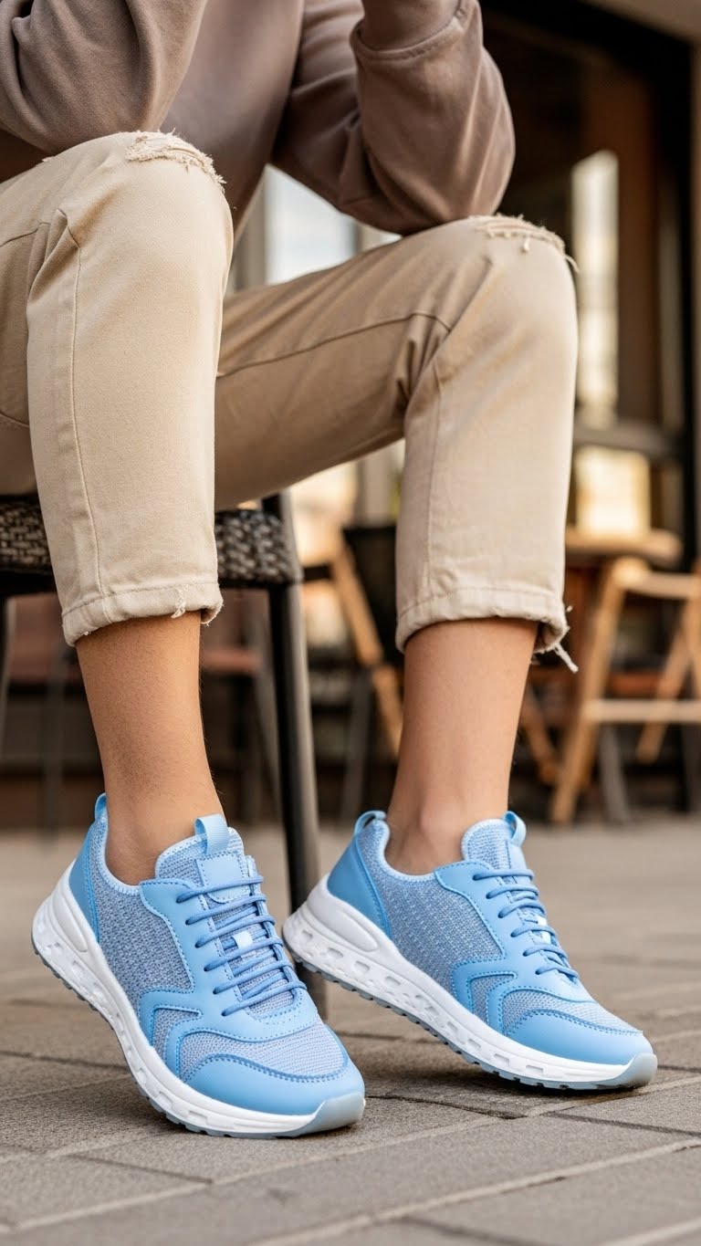 Blue Casual Sneaker For Ladies AT7387
