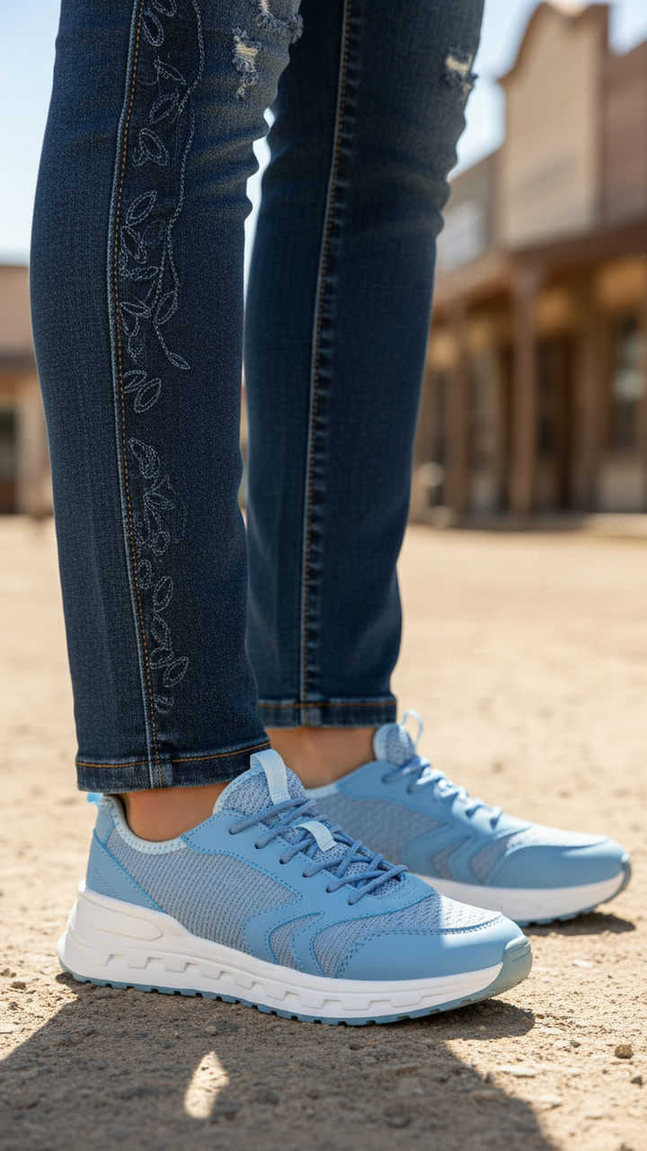 Blue Casual Sneaker For Ladies AT7387