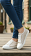 Beige Casual Sneaker For Women AT7408