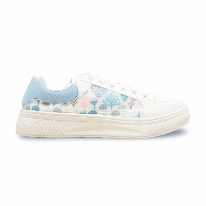 White Casual Sneaker For Women AT7409