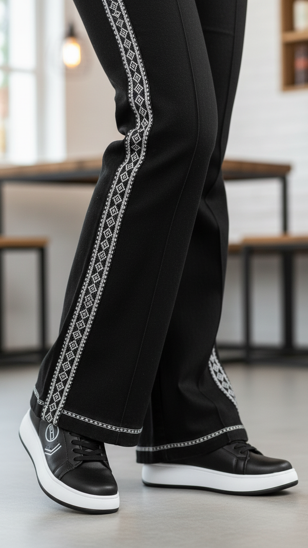 Black Casual Sneaker For Ladies AT7428