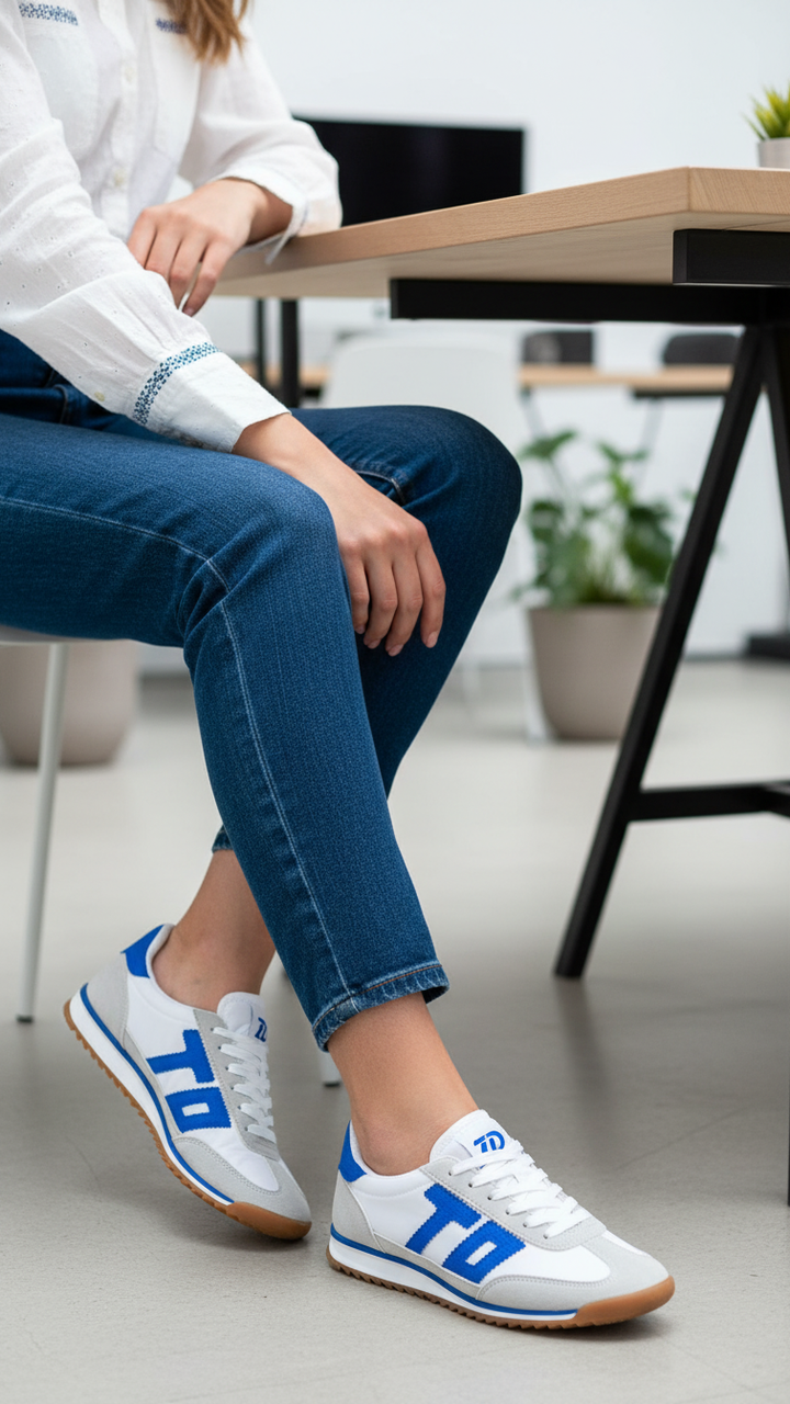 White Casual Sneaker For Ladies AT7433