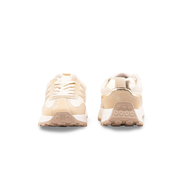 Beige Casual Sneaker For Ladies AT7436