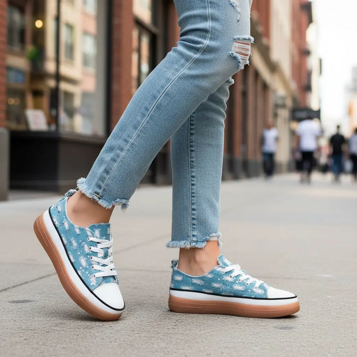 Blue Casual Women Sneaker AT7439