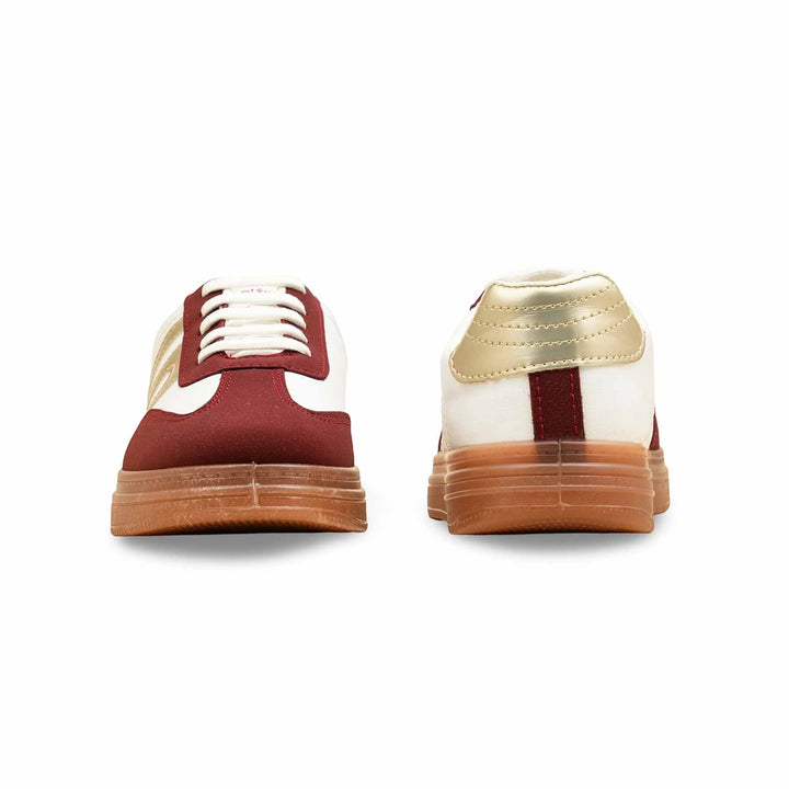 Maroon Casual Sneaker For Women AT7440