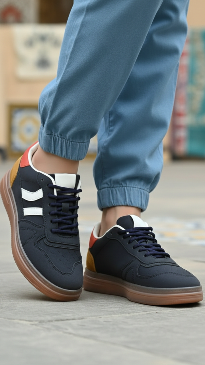 Navy Casual Sneaker For Women AT7441