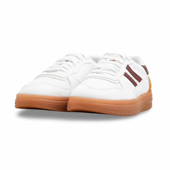 White Casual Sneaker For Women AT7441
