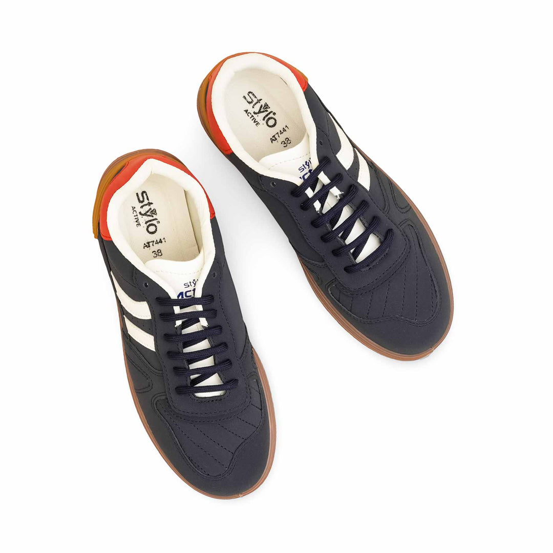 Navy Casual Sneaker For Women AT7441