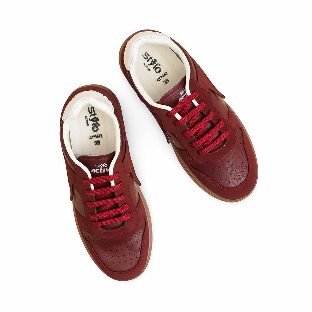 Burgundy Casual Sneaker AT7442