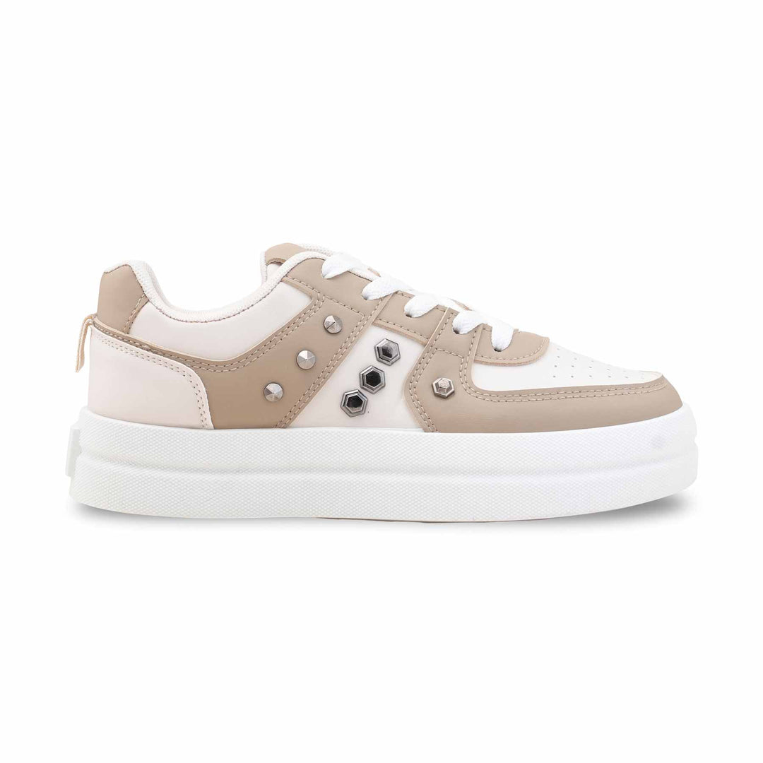 Beige Casual Sneaker For Women AT7445