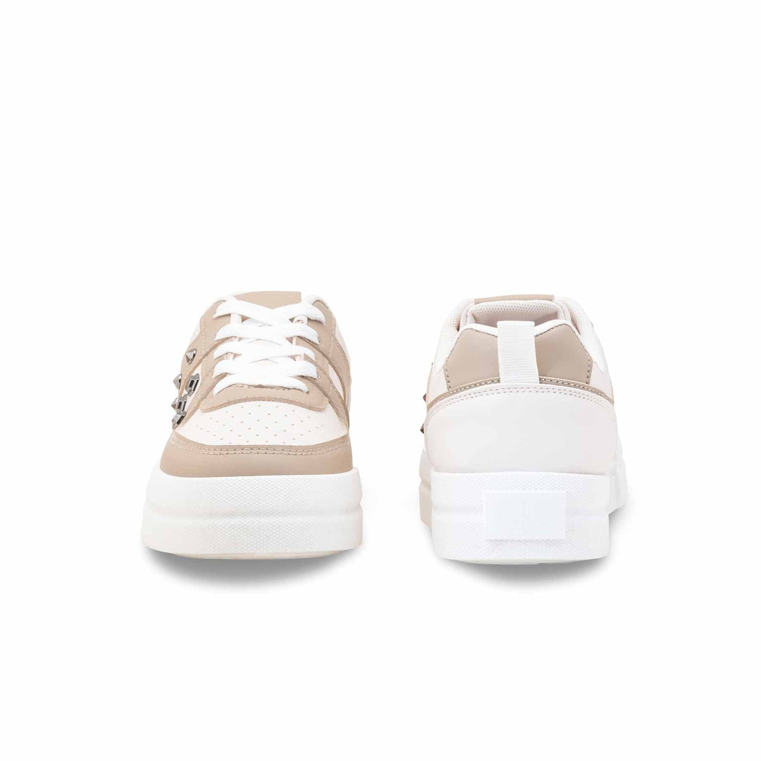 Beige Casual Sneaker For Women AT7445