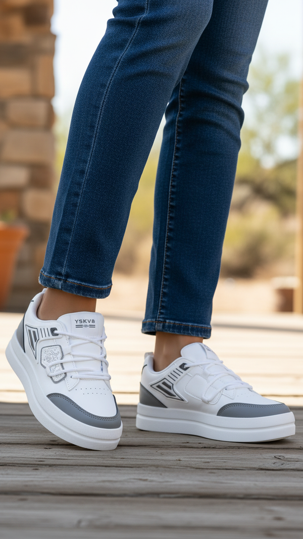 Grey Causal Sneaker For Women AT7446