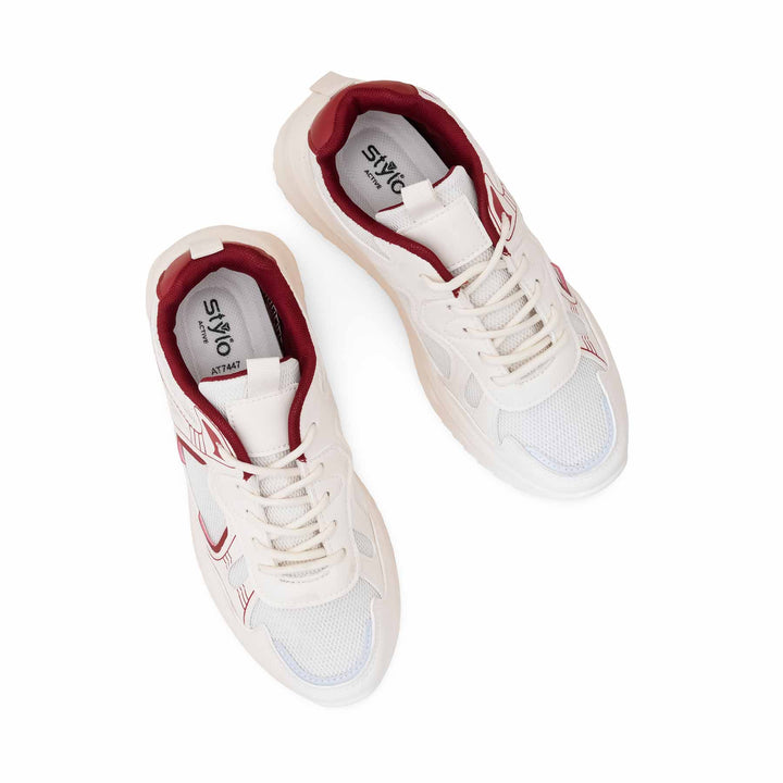 Red Casual Sneaker For Ladies AT7447