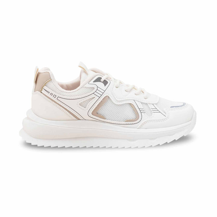 Beige Casual Sneaker For Ladies AT7447