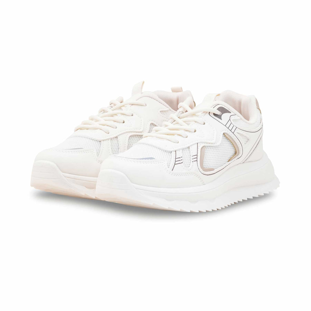 Beige Casual Sneaker For Ladies AT7447