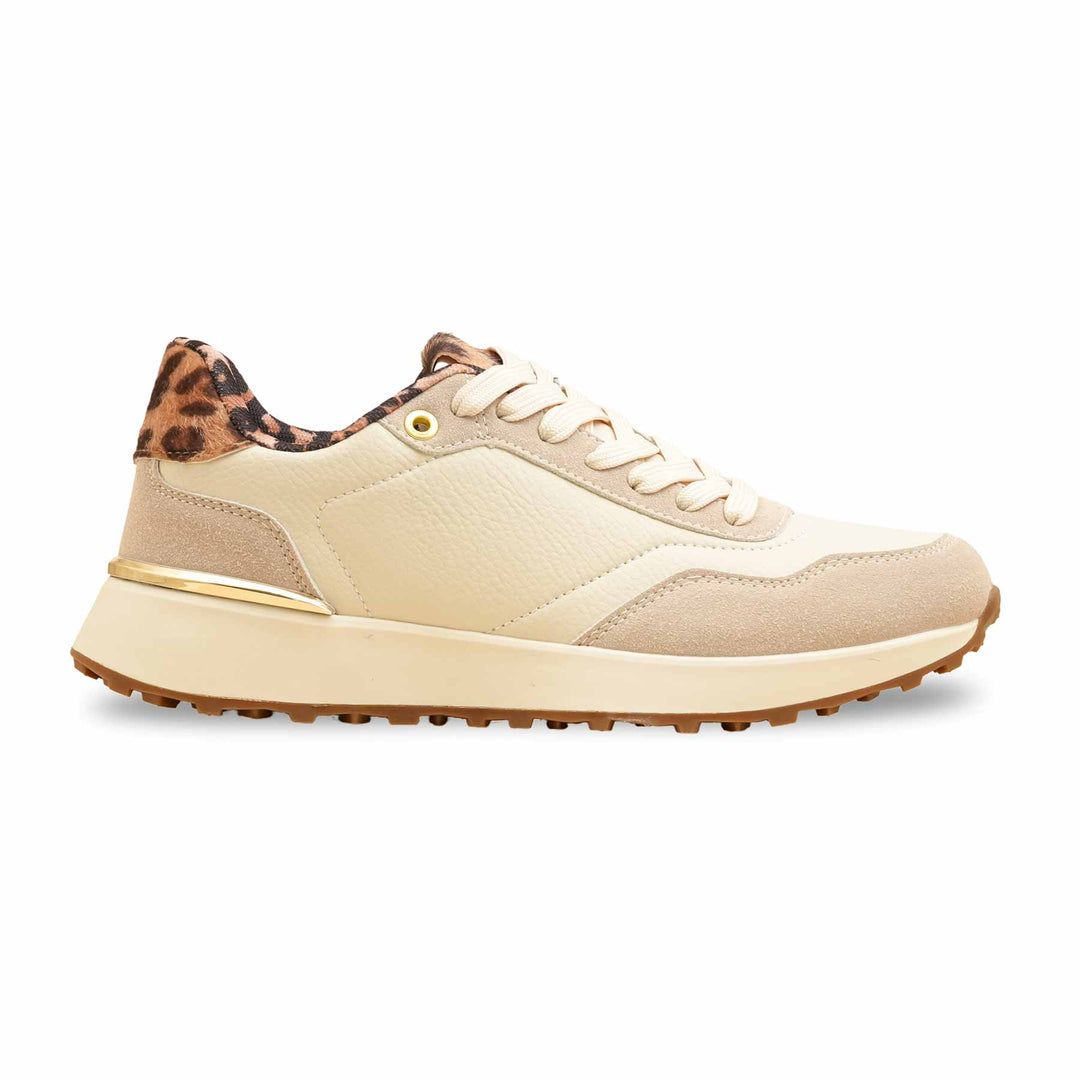 Beige Casual Sneaker For Women AT7450
