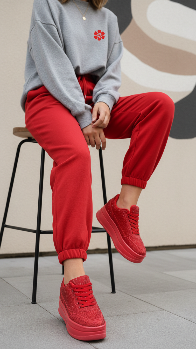Red Casual Women Sneaker AT7452