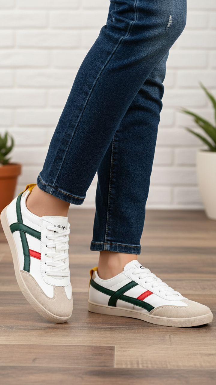 White Casual Sneaker For Women AT7454