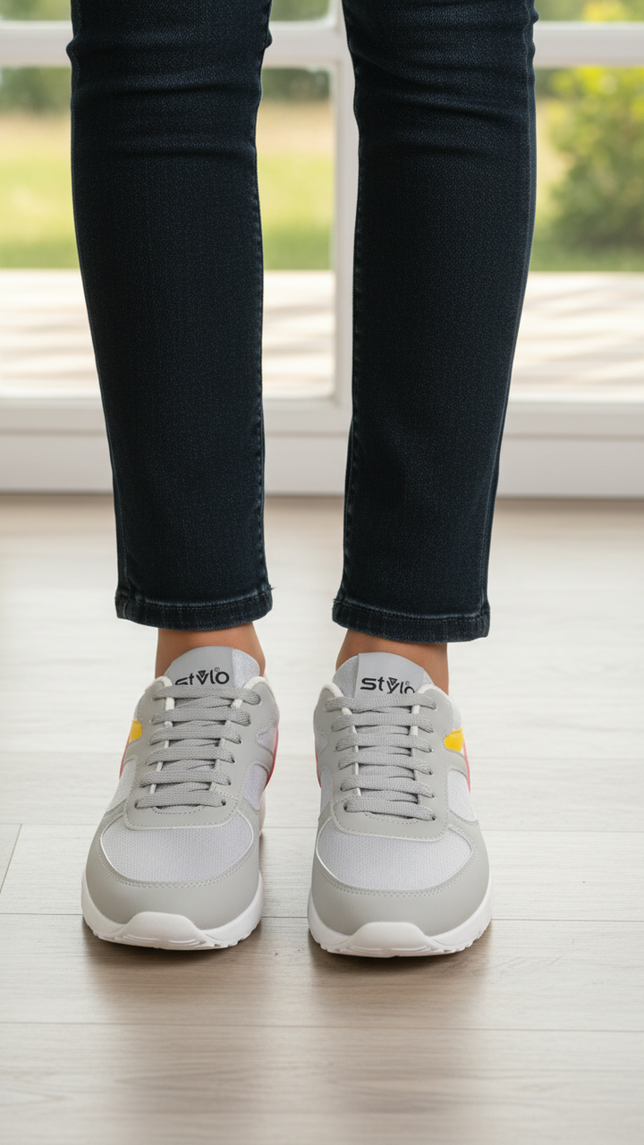 Grey Casual Sneaker For Women AT7455