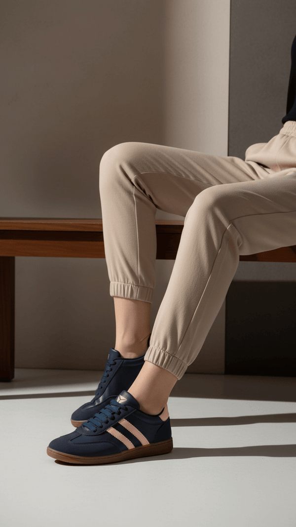 Navy Casual Sneaker For Women AT7456