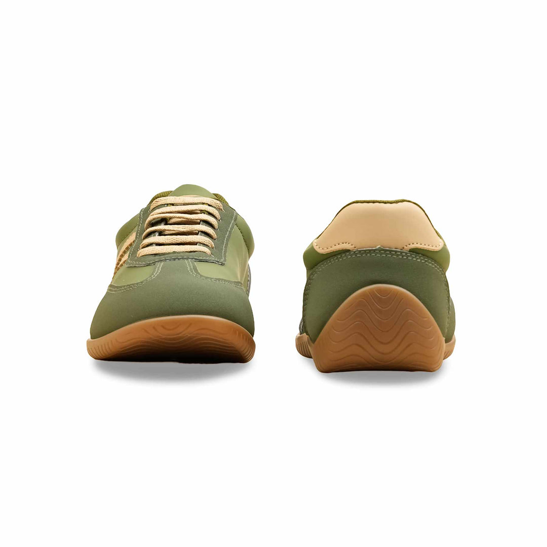 Olive Casual Sneaker For Women AT7456