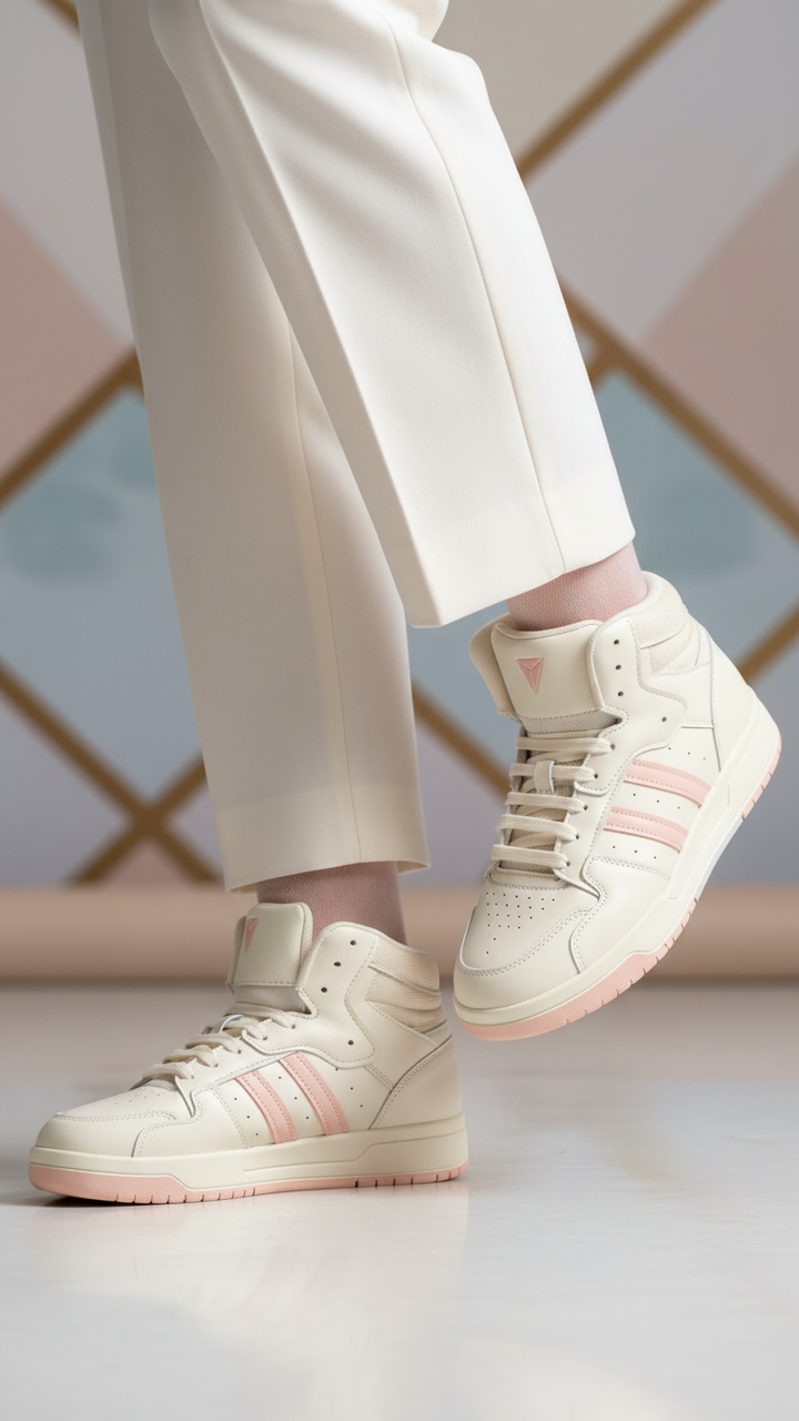 Beige Casual Sneaker For Women AT7461